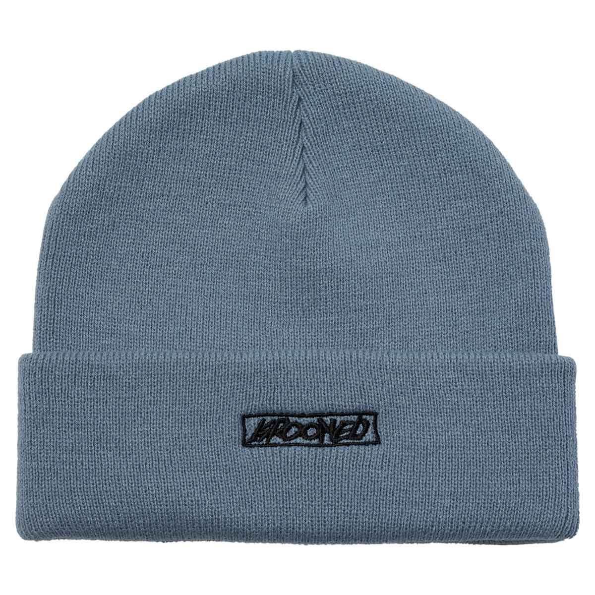 Krooked - Moonsmile Script Cuff Beanie Blue/Black