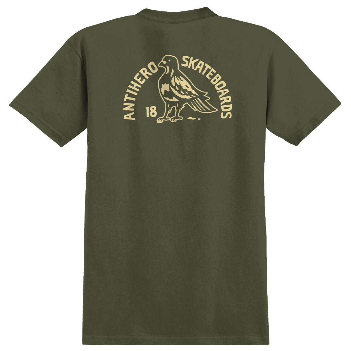 Anti Hero Clubhouse Tee Olive Back