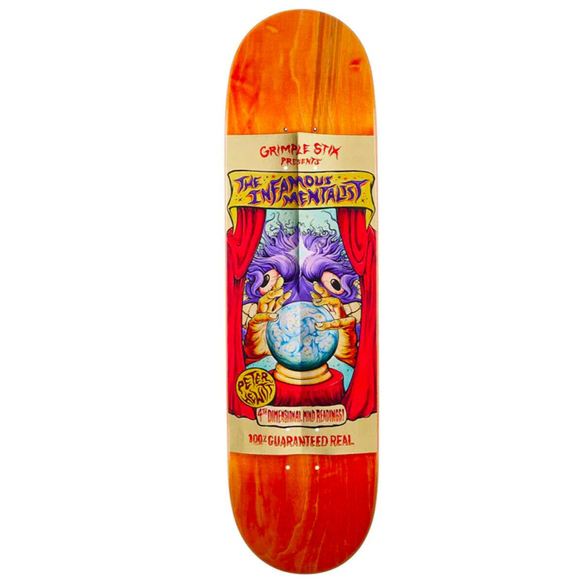 Anti Hero - Peter Hewitt Grimplestix Sideshow 8.5 Skateboard Deck.