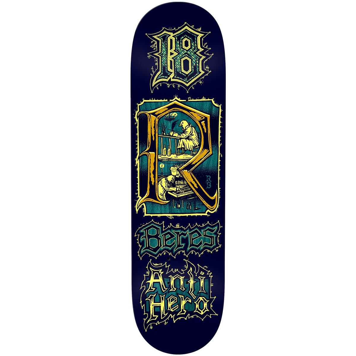 Anti Hero Raney Beres Medieval 8.5 Skateboard Deck