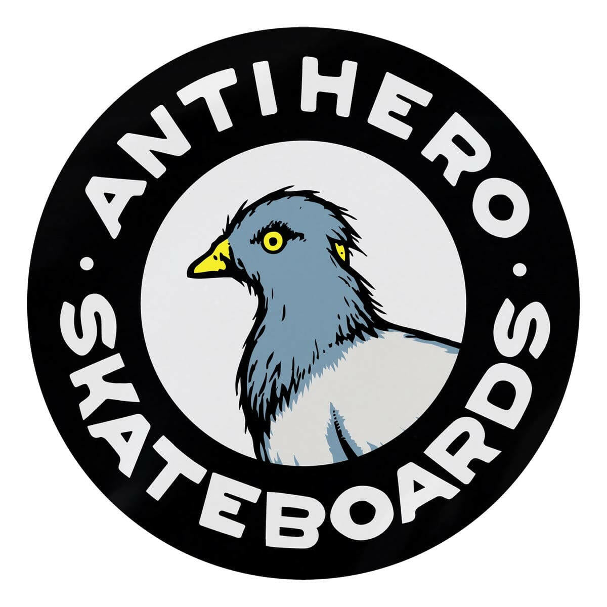 Anti Hero Round Pigeon 3.5" Sticker.