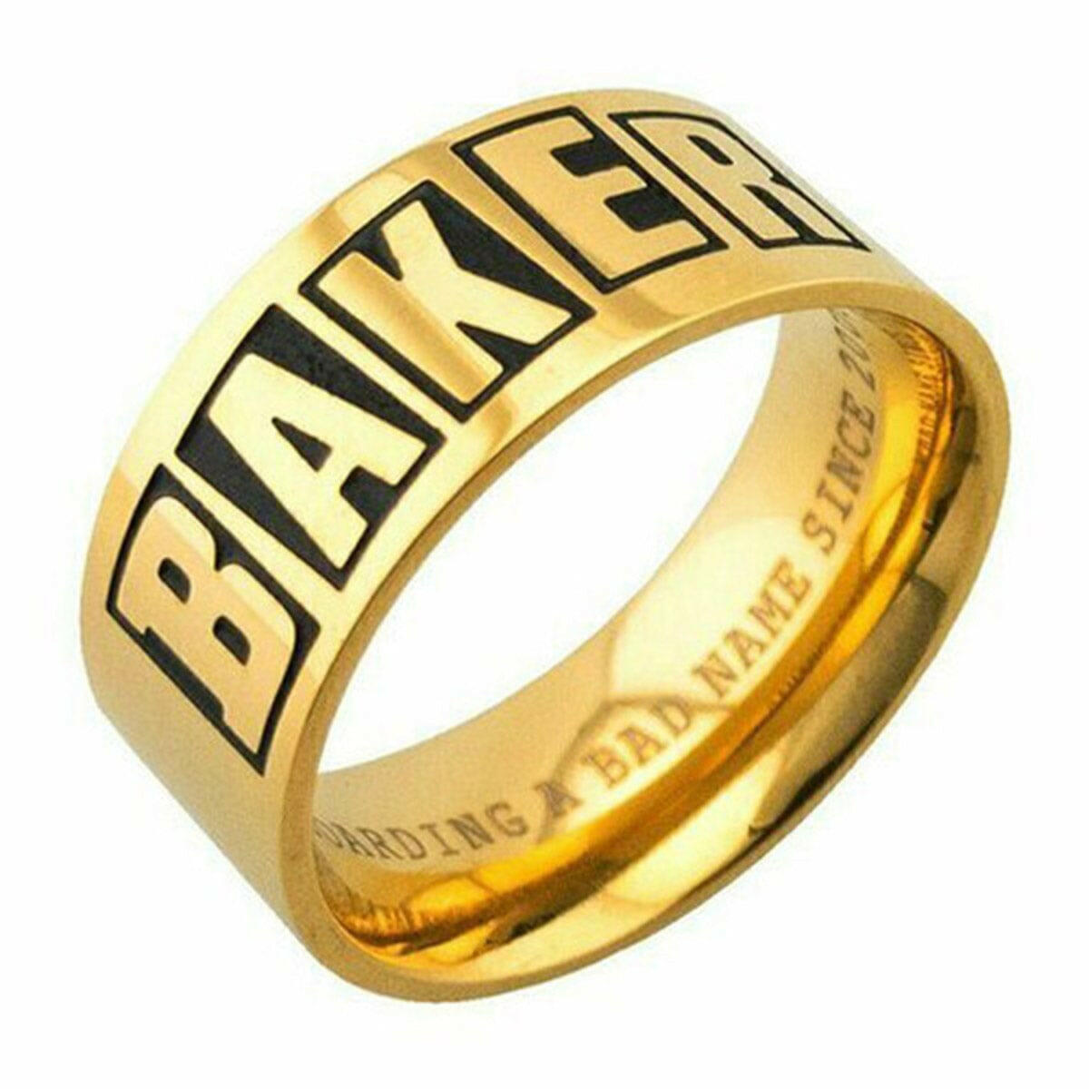 Baker - Brand Logo Ring Gold.