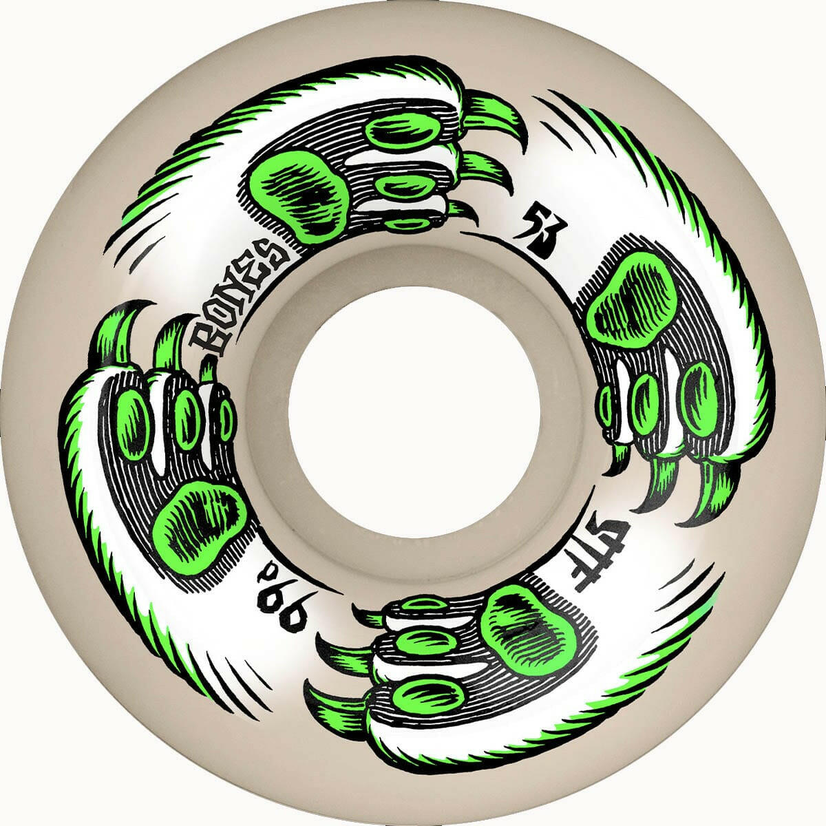 Bones - Kitty Twister 53MM 99A V5 Sidecut STF Skateboard Wheels.