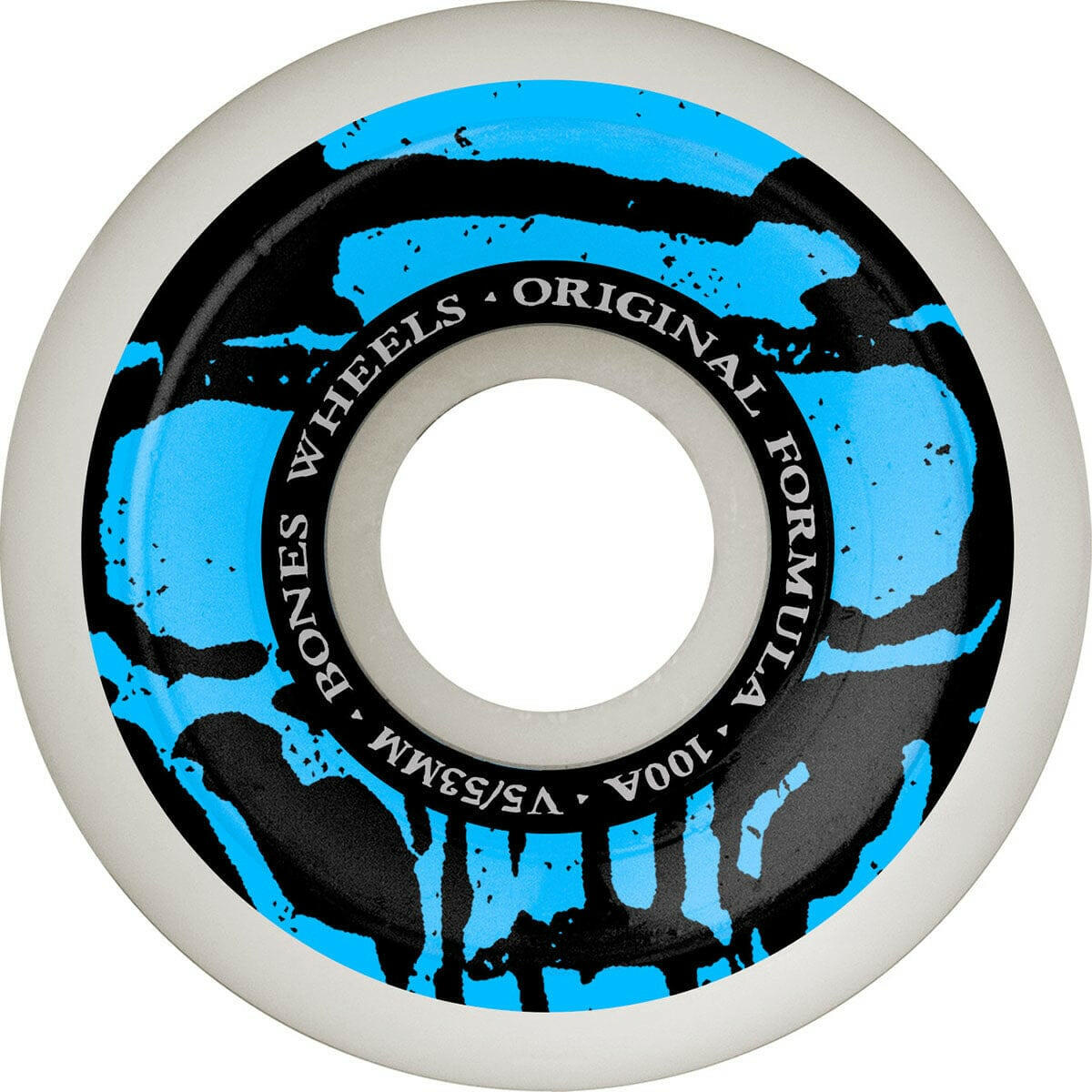 Bones - Mummy Skulls 53MM 100A V5 Side-Cut Skateboard Wheels.