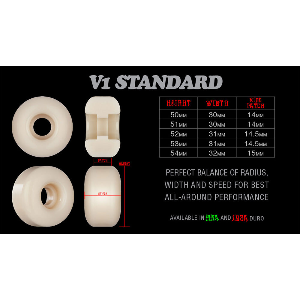 Bones - XF Joslin Rampage 54MM 99A V1 Standard Skateboard Wheels