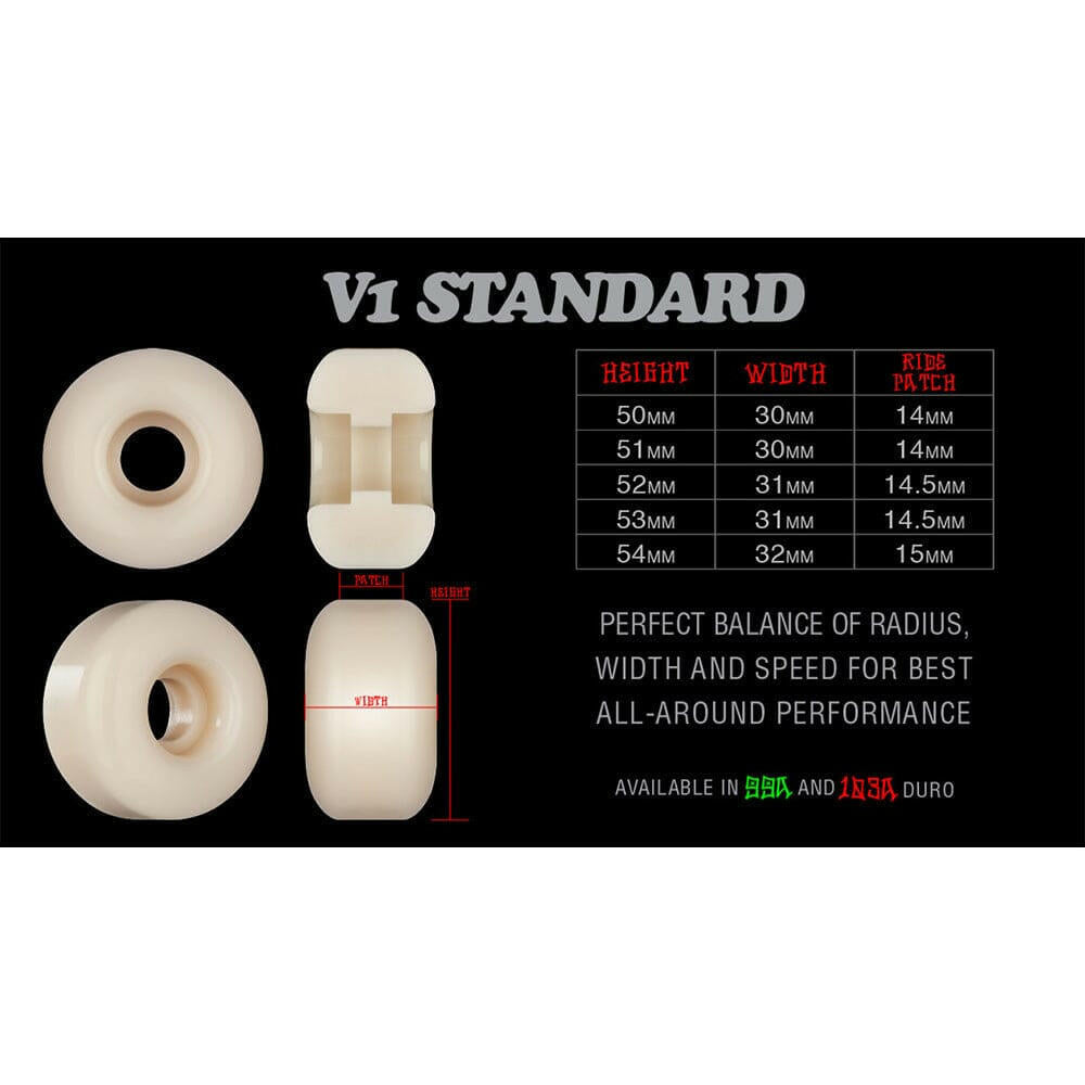 Bones - Chris Joslin X Etnies 52MM 103A V1 Standard STF Skateboard Wheels.