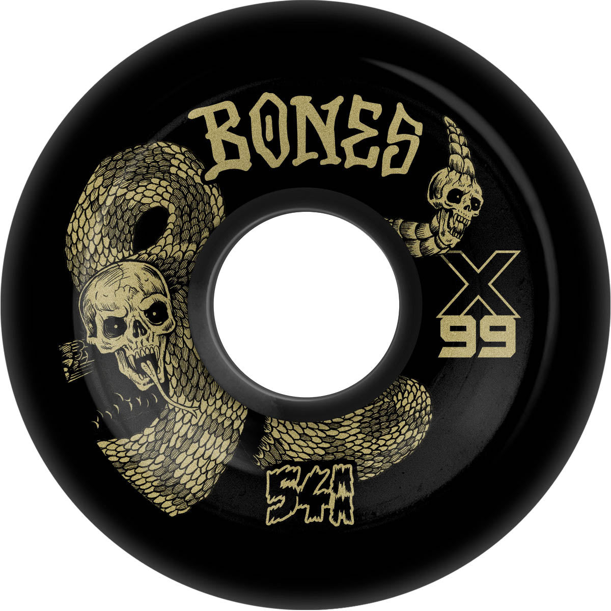 Bones - XF Death Venom 54MM 99A V6 Wide-Cut Skateboard Wheels.