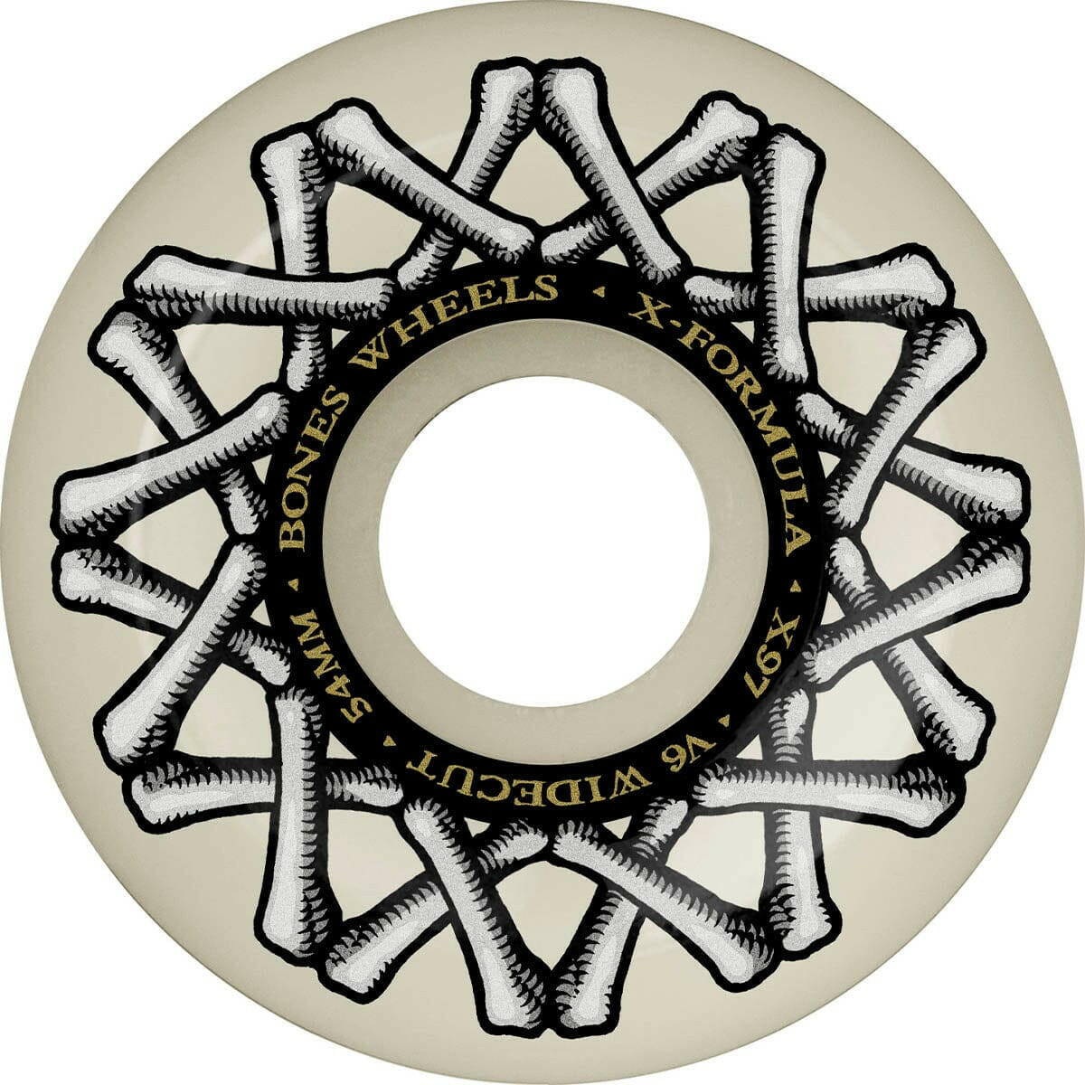 Bones - XF 54MM 97A V6 Widecut Skateboard Wheels.