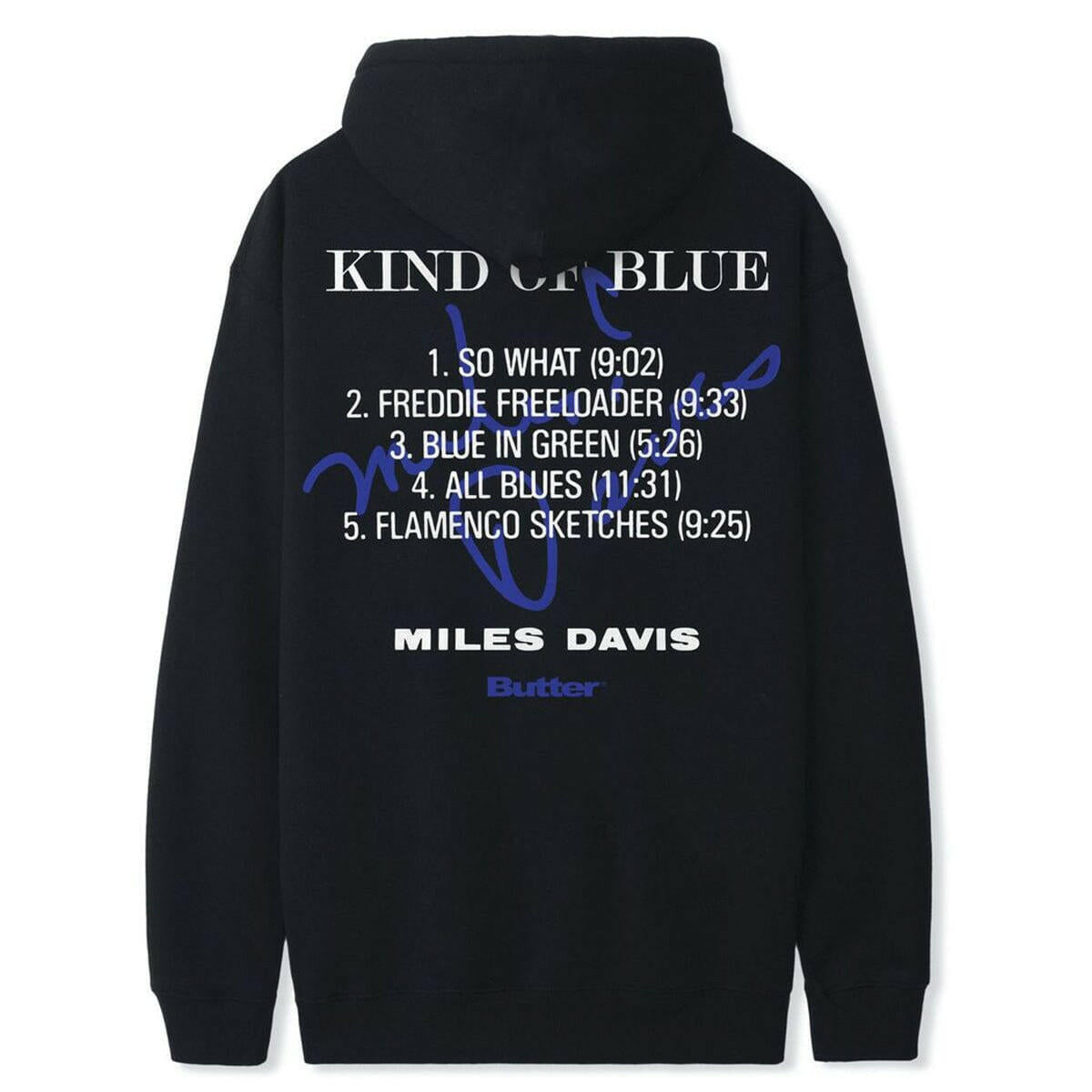 Butter Goods - Miles Davis Kind Of Blue Hoodie Black.