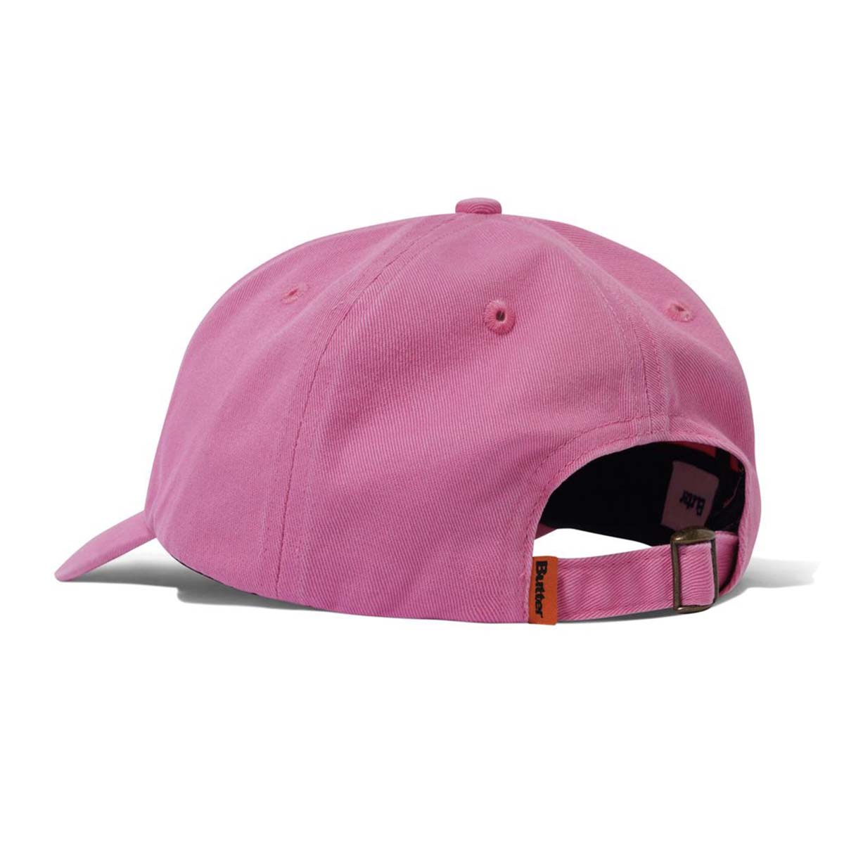 Butter Goods Rounded Logo 6 Panel Cap Washed Pink Back