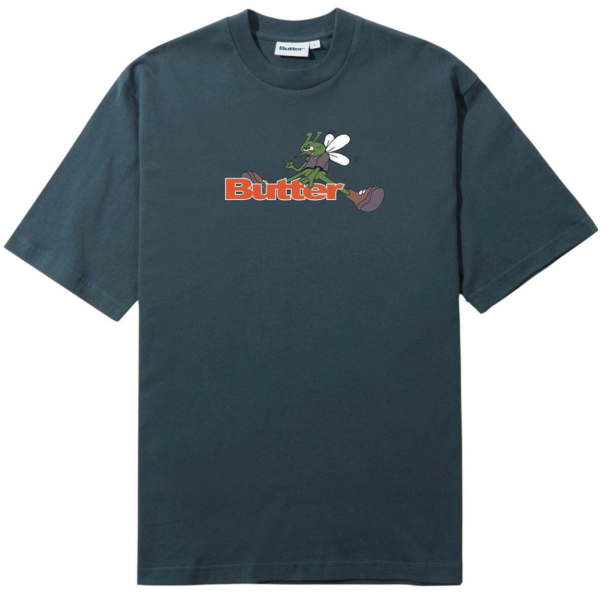 Butter Goods - Skeeter Logo Tee Steel Blue.