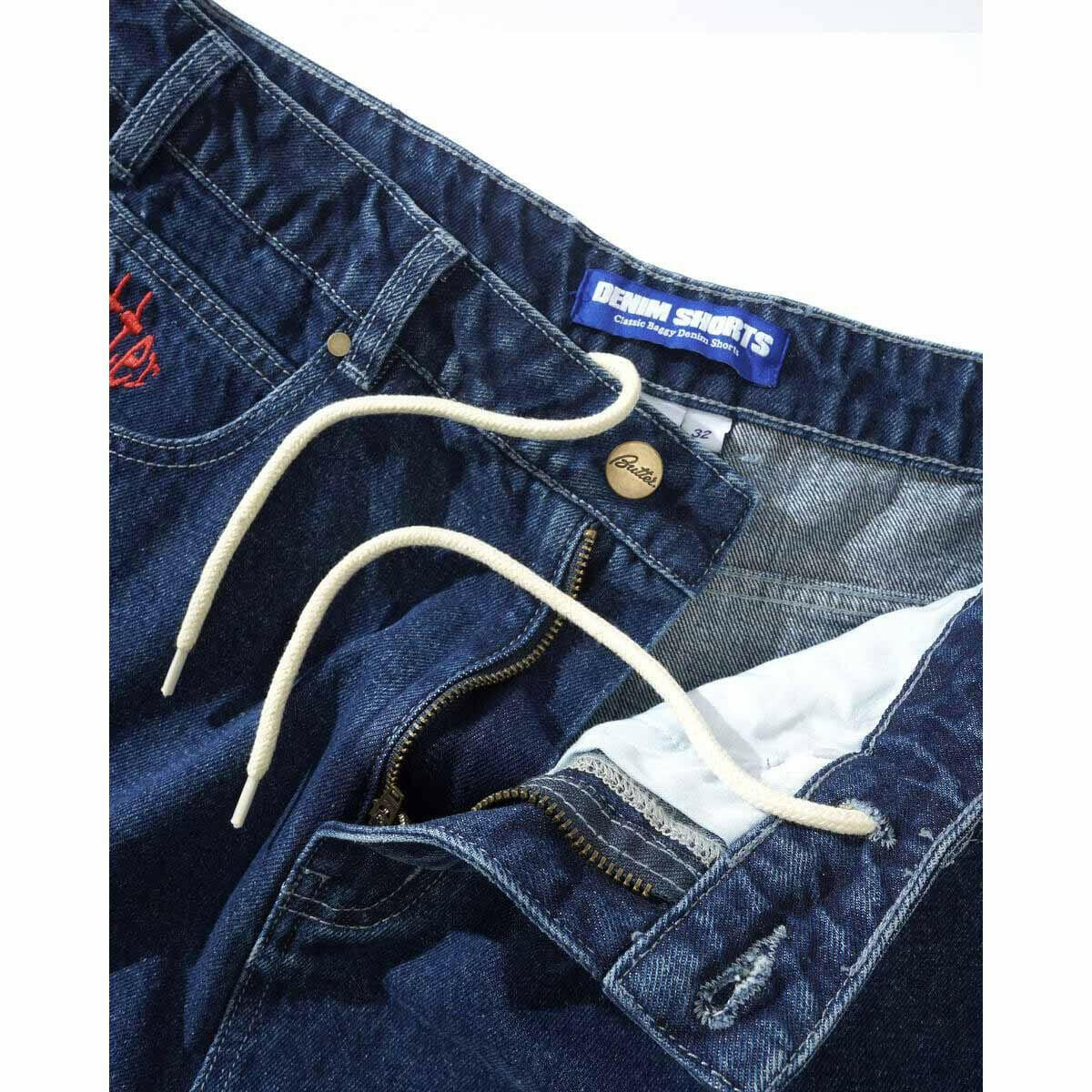 Butter Goods - Spider Denim Shorts Dark Indigo.