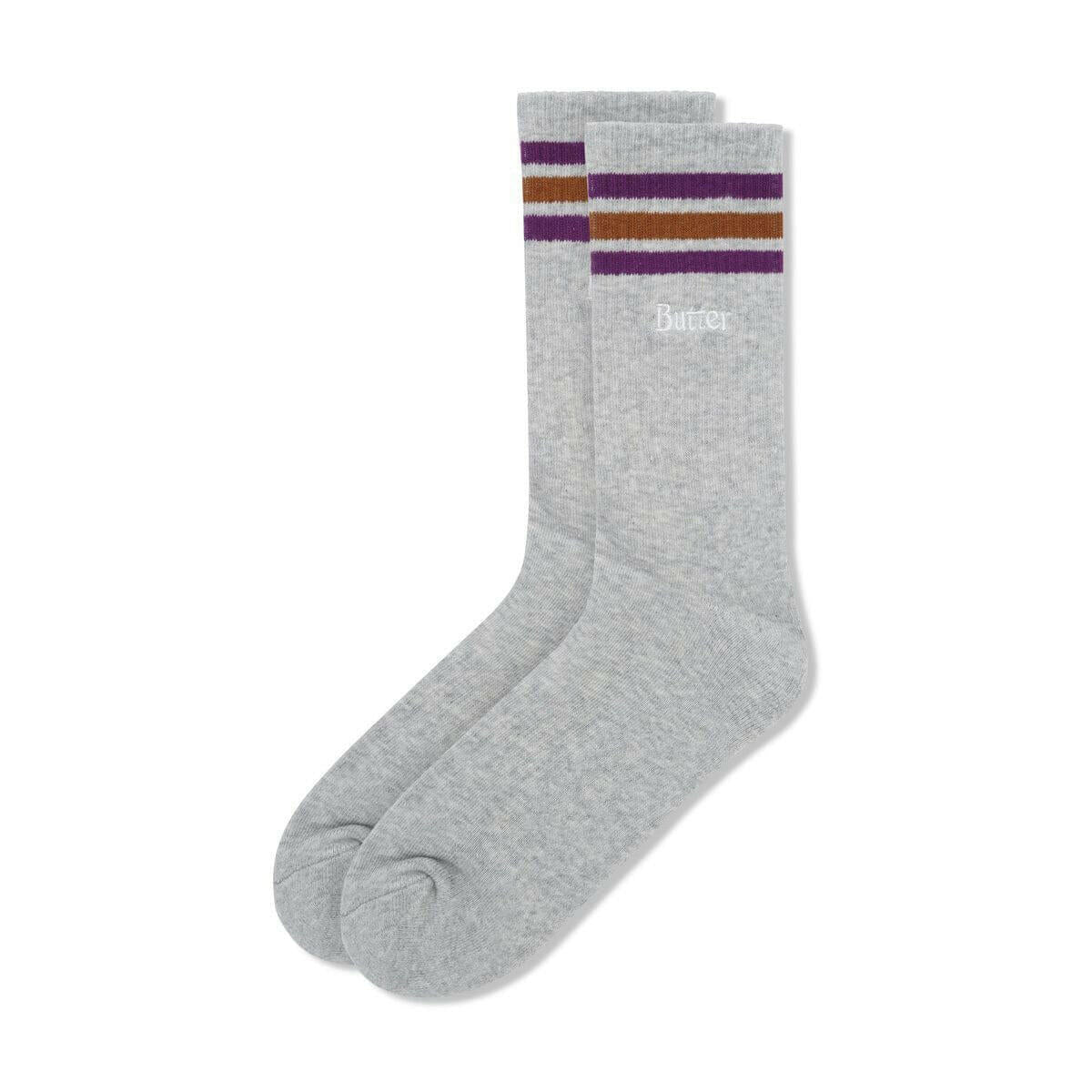 Butter Goods - Stripe Socks Ash.