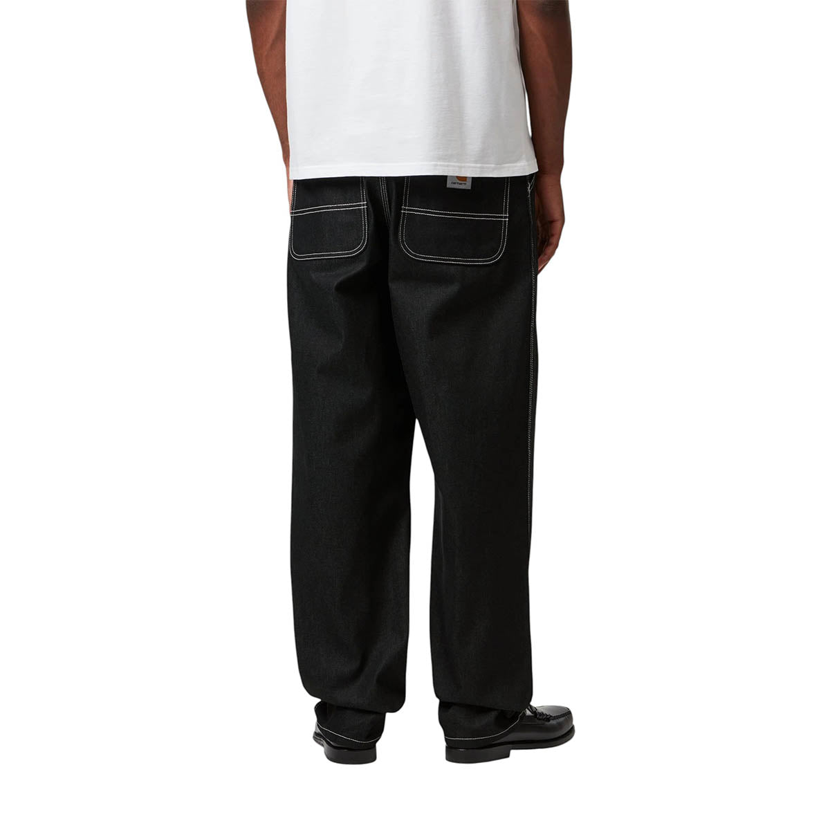 Carhartt WIP Simple Pant Black One Wash Back Model