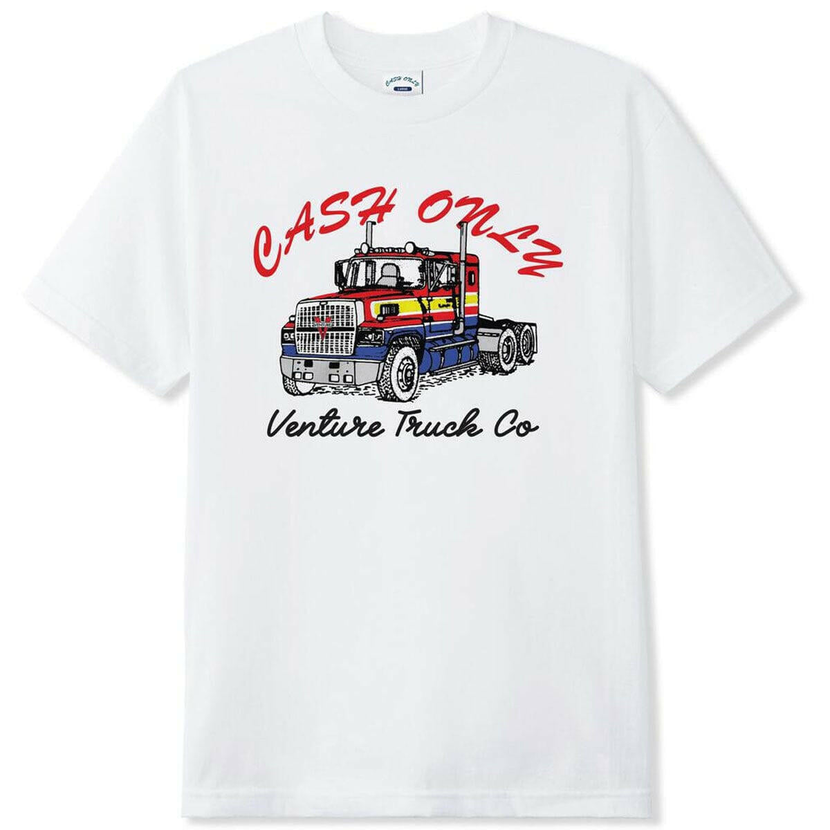 Cash Only - Venture Truck Tee White.