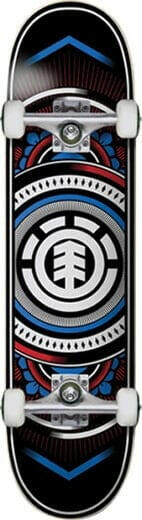 Element - Hatched Red/Blue 8.0 Complete Skateboard.