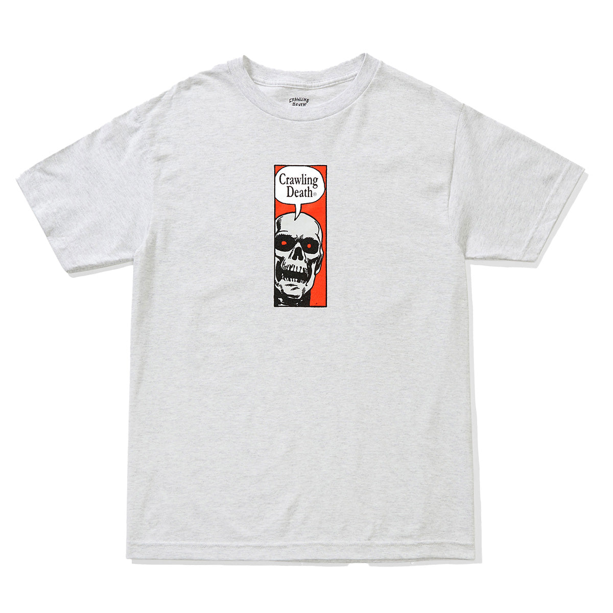 Crawling Death - Comic Skull Tee Ash