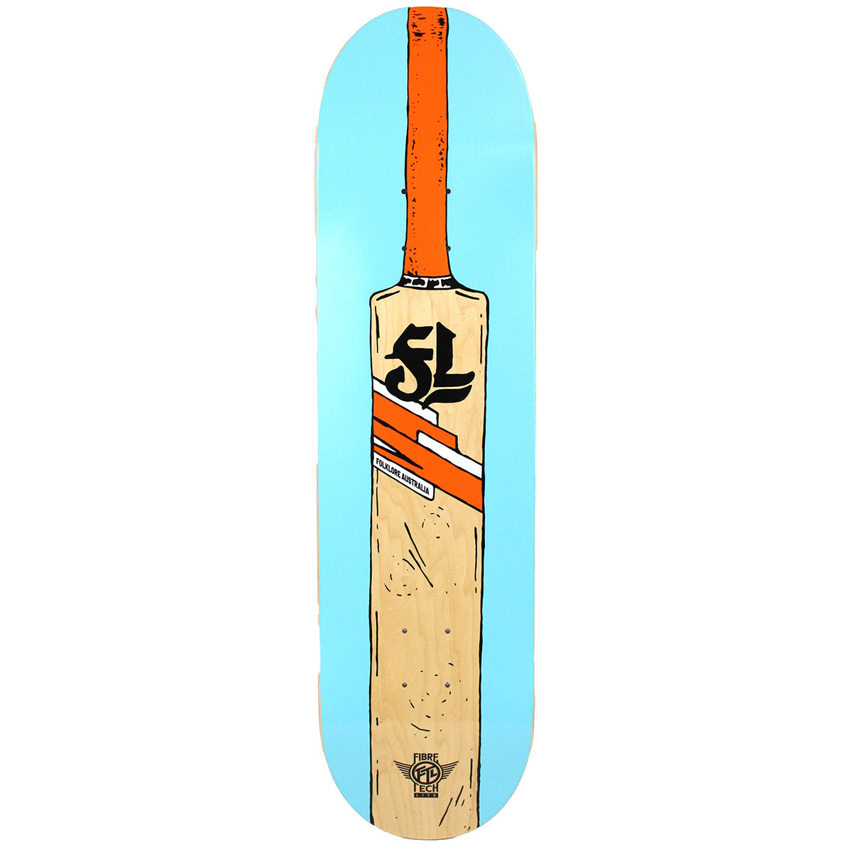 Folklore - Cricket Bat Fibre Tech Lite Blue 8.375 Skateboard Deck