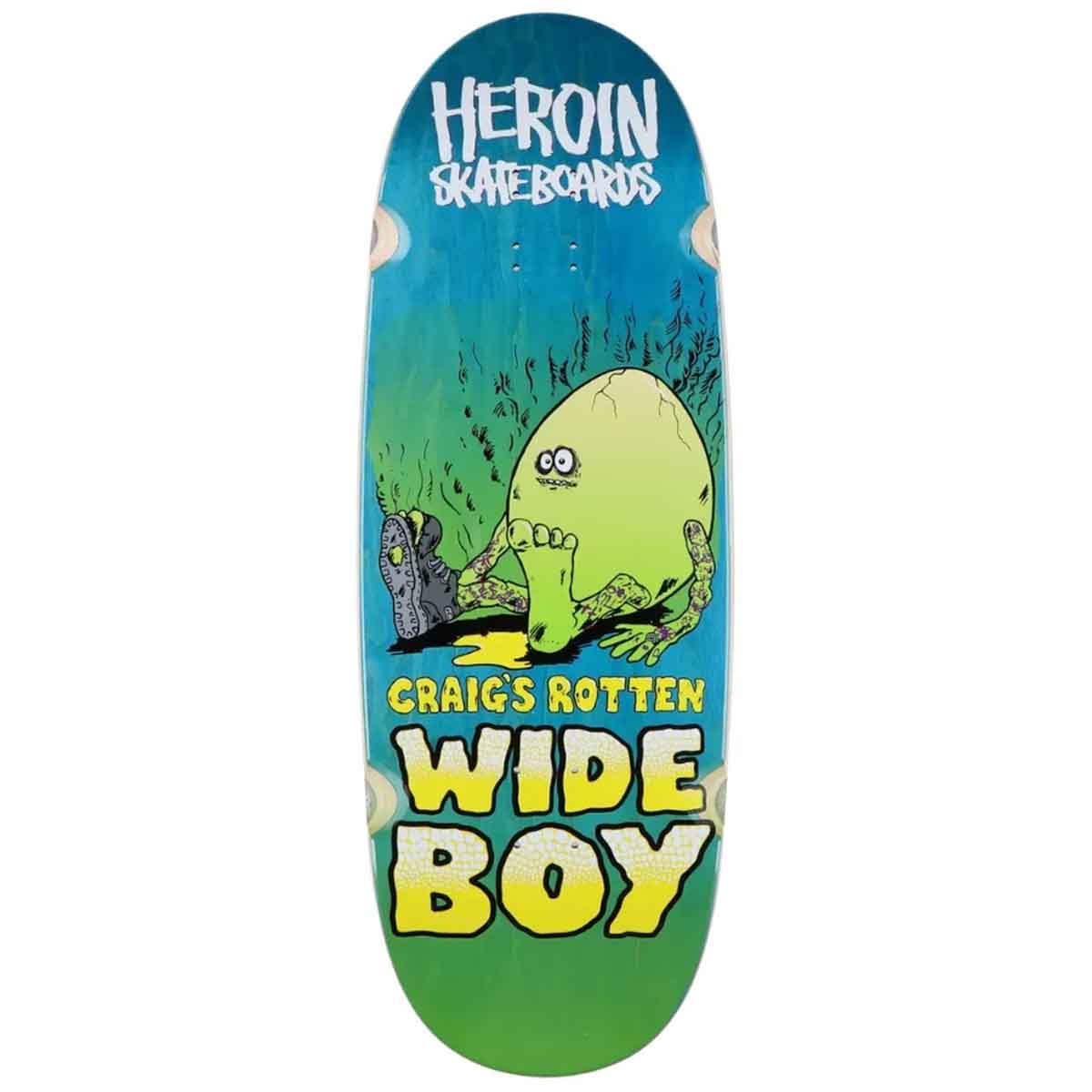 Heroin Craig Questions Rotten Wide Boy 10.75 Skateboard Deck
