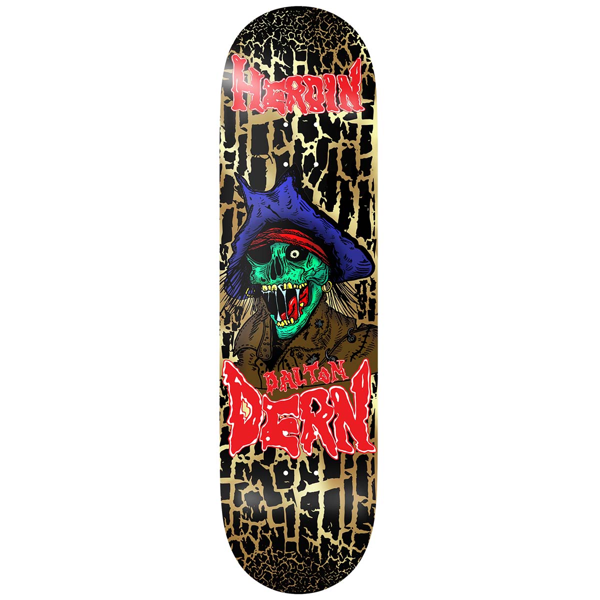 Heroin Dalton Dern KO2 Pirate 8.75 Skateboard Deck