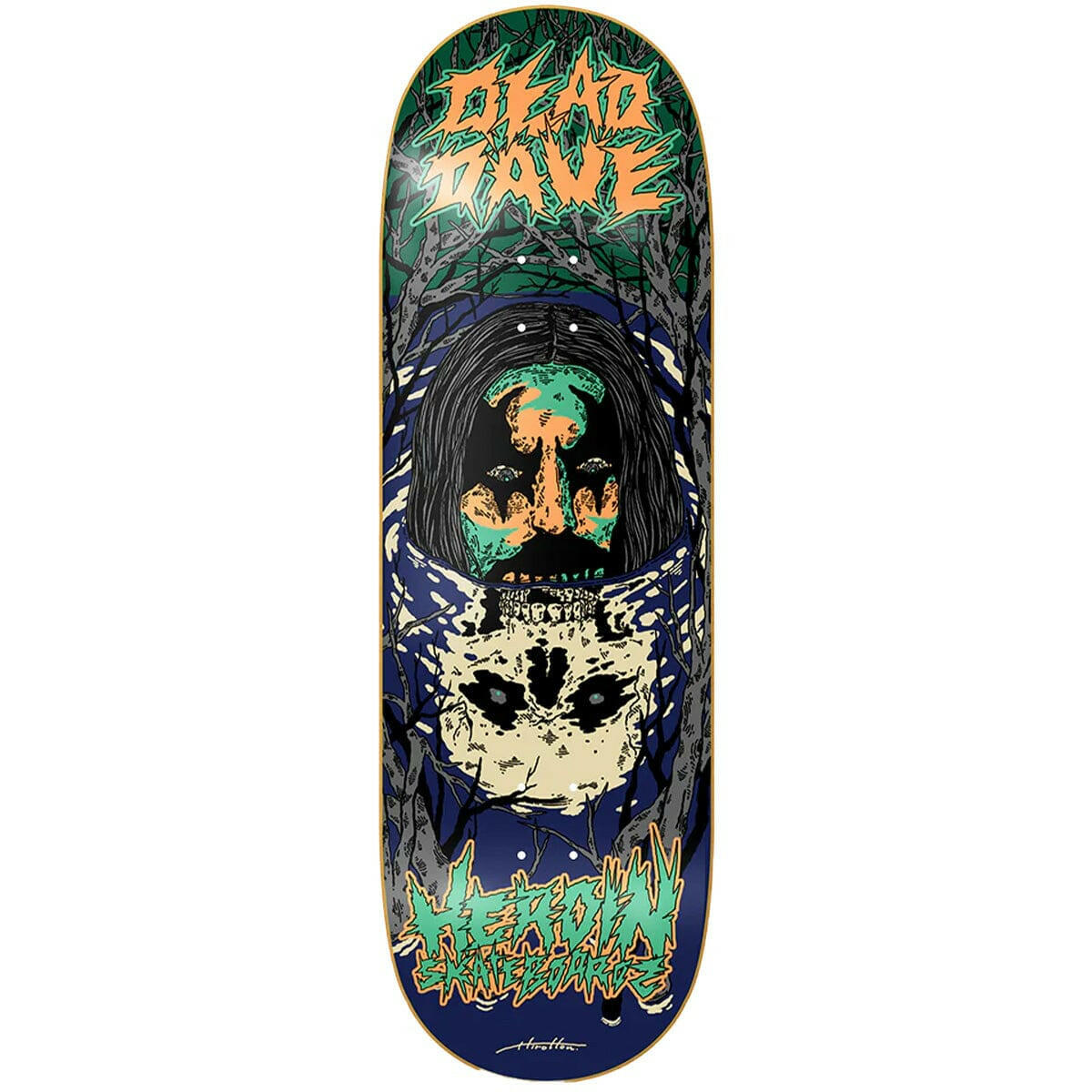 Heroin - Dead Dave Dead Reflections 10.0 Skateboard Deck.