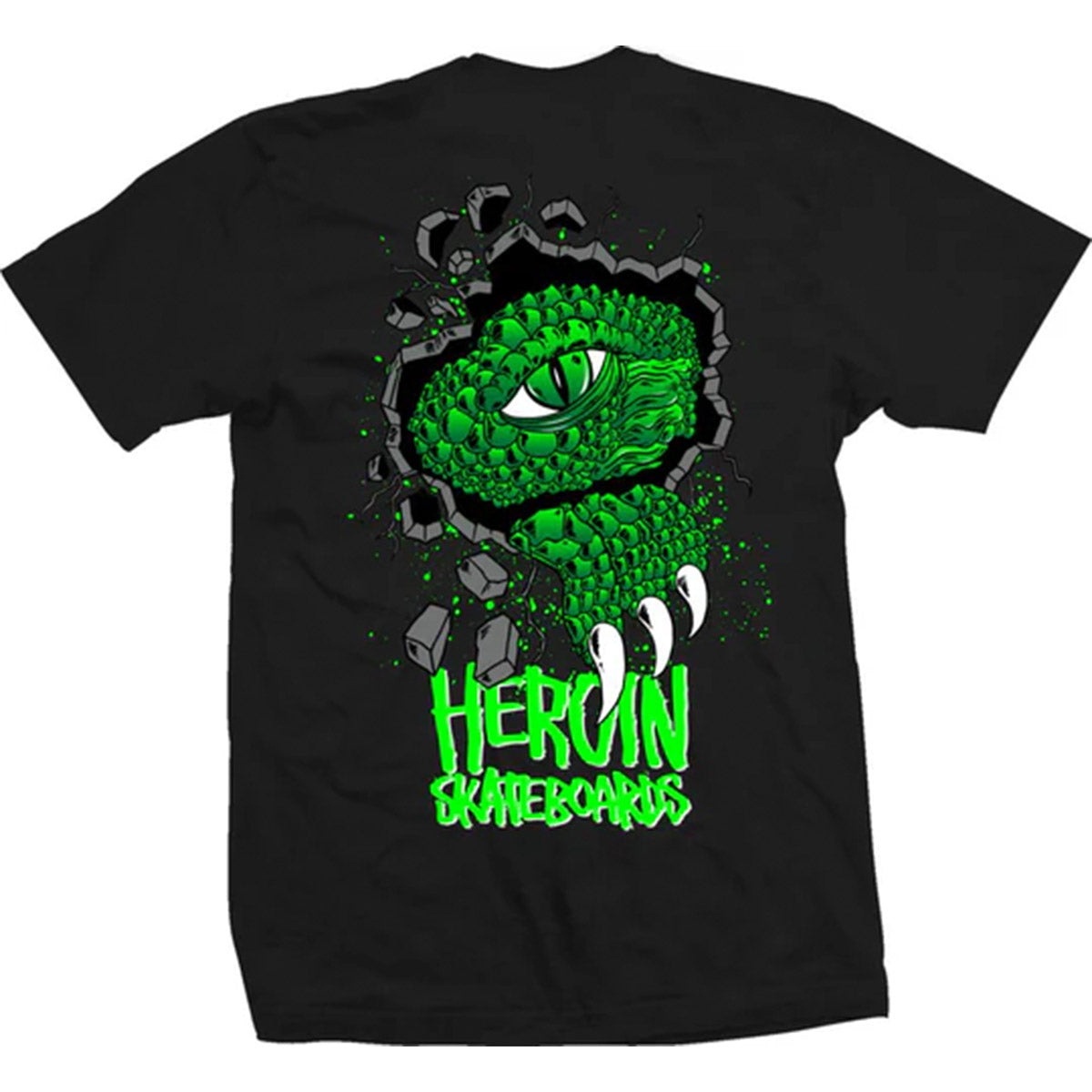 Heroin - Swamp Gator Tee Black
