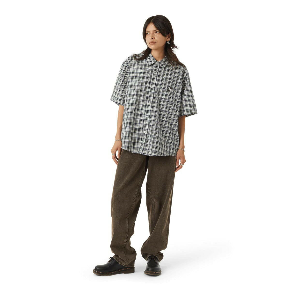 Huf - H Star Plaid Shirt Linen.