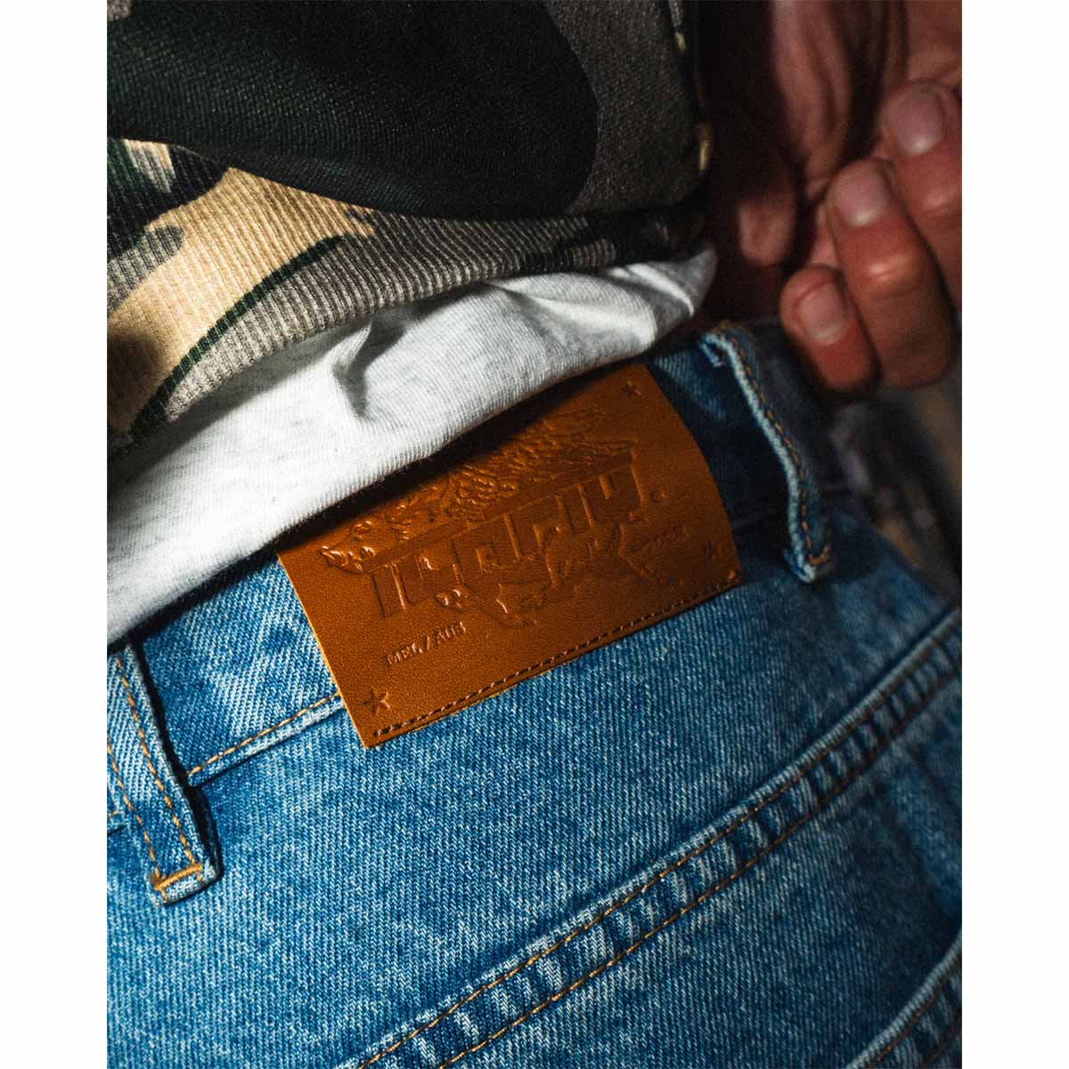 Ichpig - Pigasus Denim Shorts Washed Indigo.