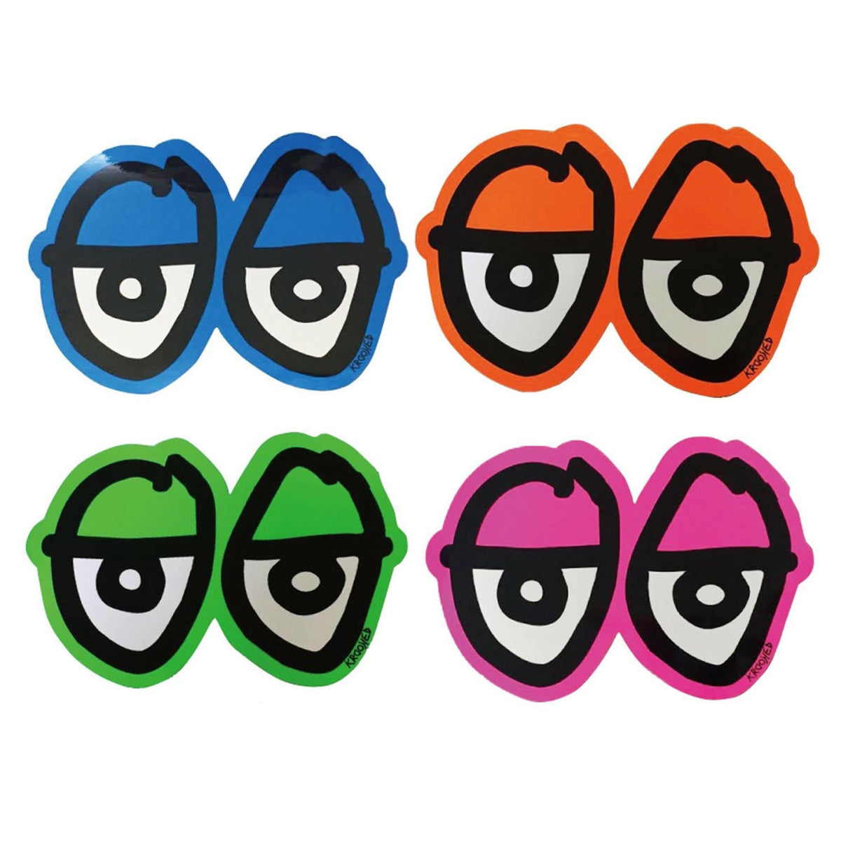 Krooked Eyes Die Cut 5" Sticker.