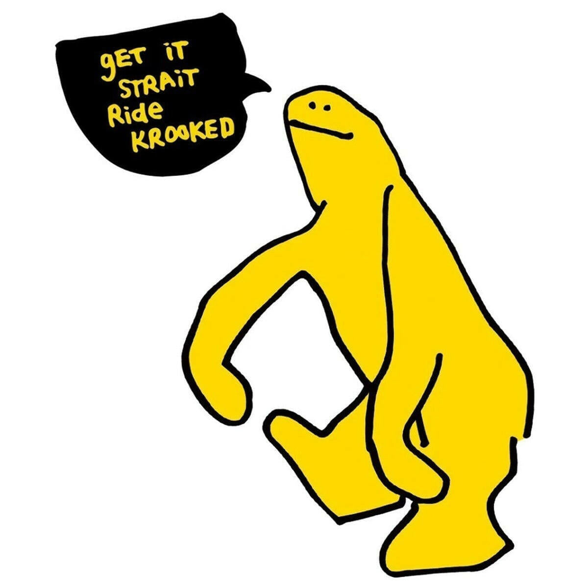 Krooked - Get It Strait 6" Sticker.
