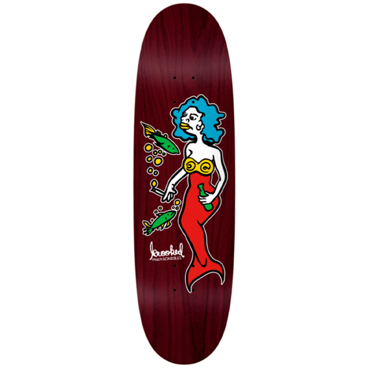 Krooked - Gonz Mermaid Re-Colour 9.1 Skateboard Deck