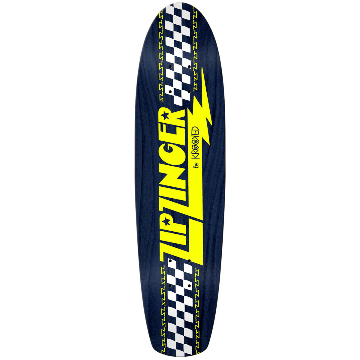 Krooked - Zip Zinger Navy 7.75 Skateboard Deck