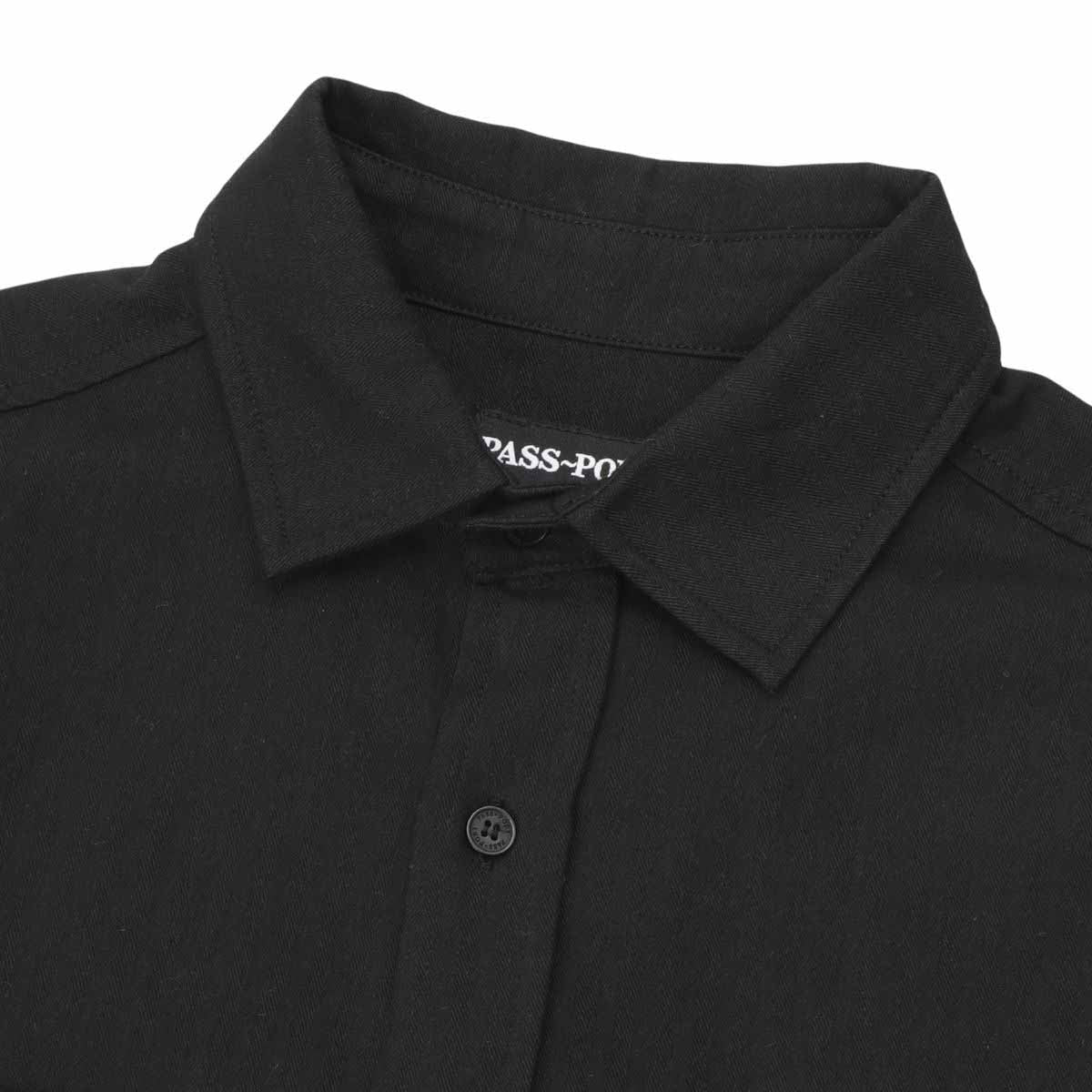 Pass~Port Ovalit Herringbone S/S Black Detail 2