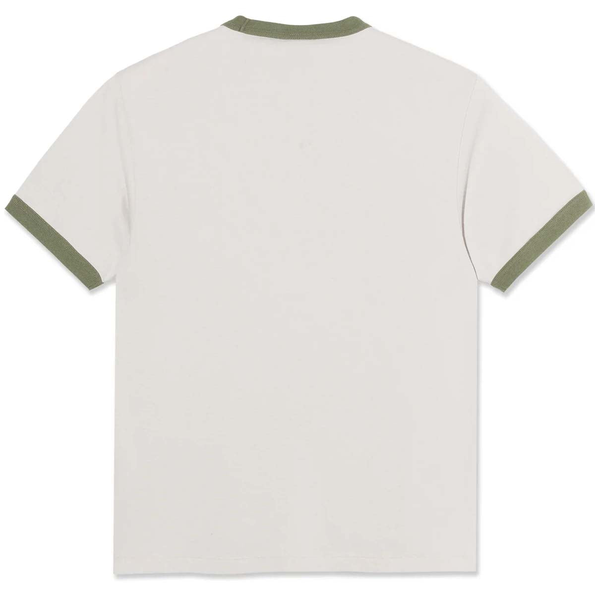Polar Ringer Tee Pale Taupe/Army Green Back