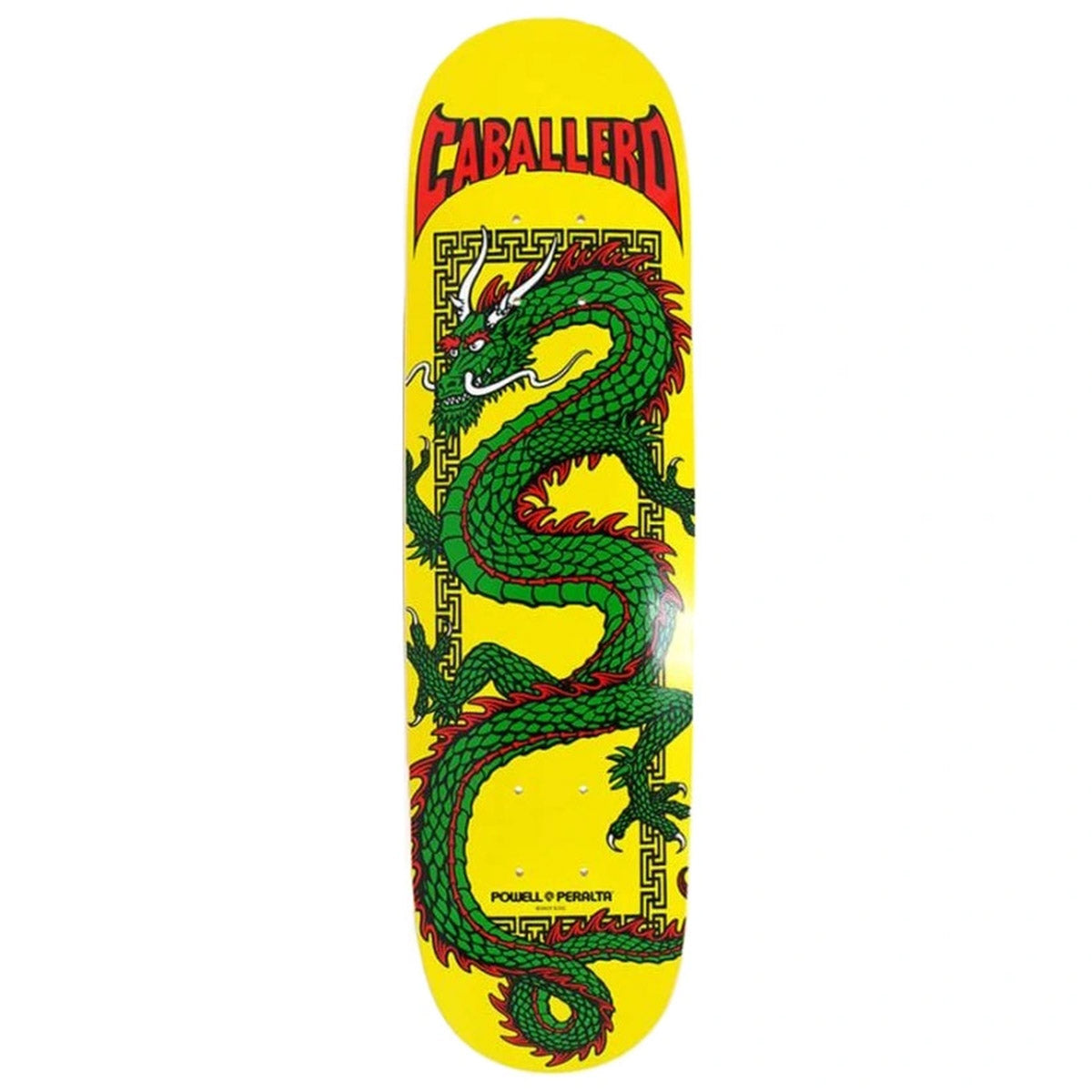 Powell Peralta - Cab Chinese Dragon Yellow 7.5 Skateboard Deck.