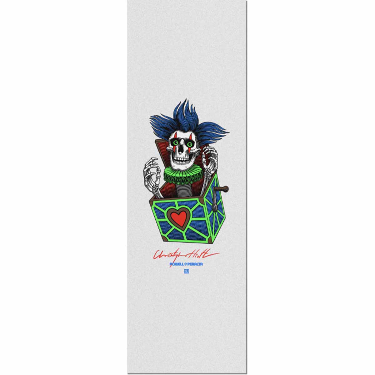 Powell Peralta Chris Hiett Skull 10.5 Griptape Clear
