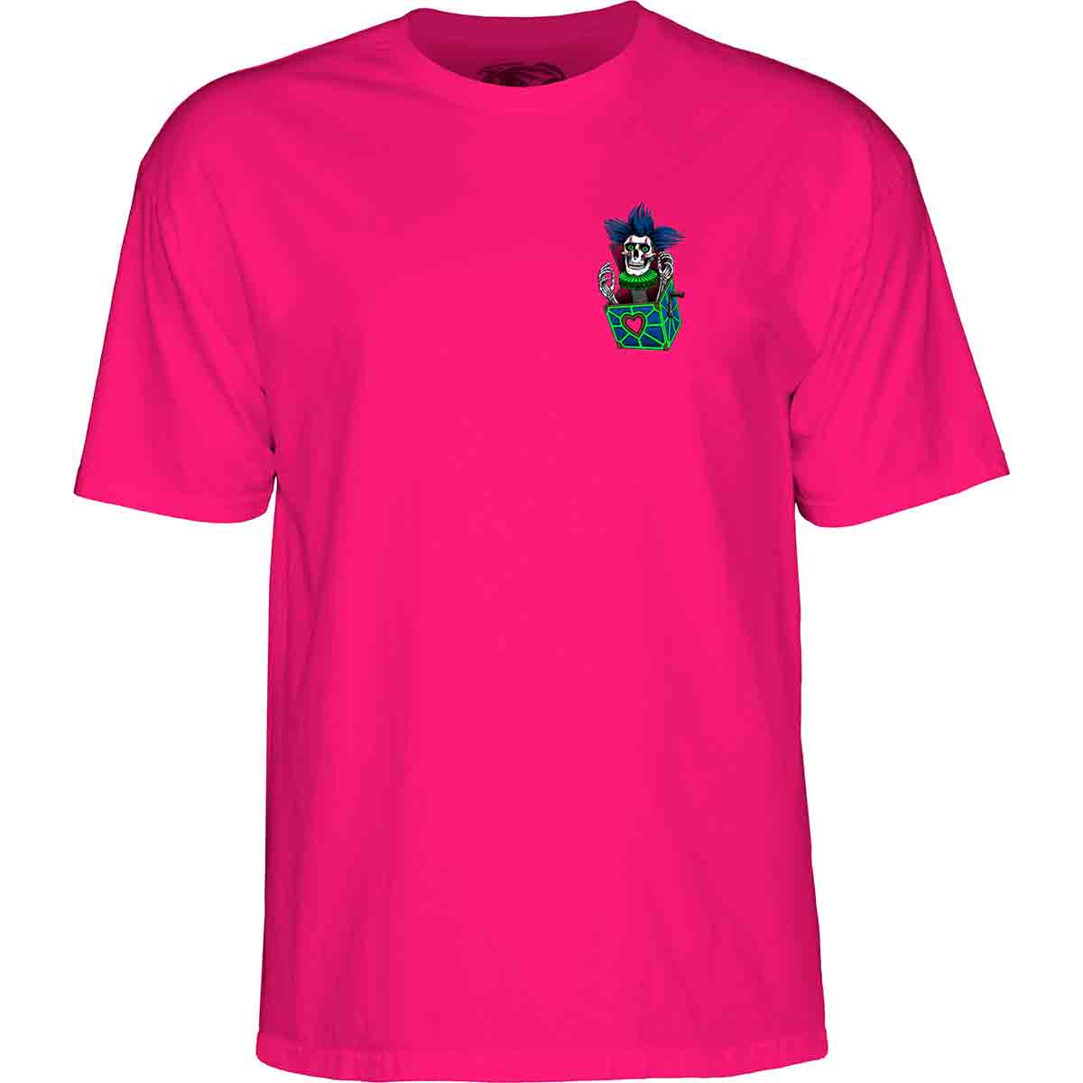 Powell Peralta Chris Hiett Skull Tee Hot Pink Front