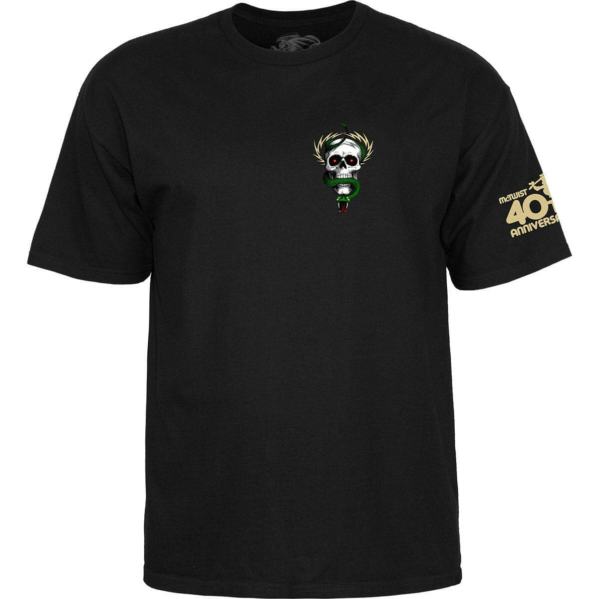 Powell Peralta - McGill Skull & Snake 40th Anniversary Tee Black.