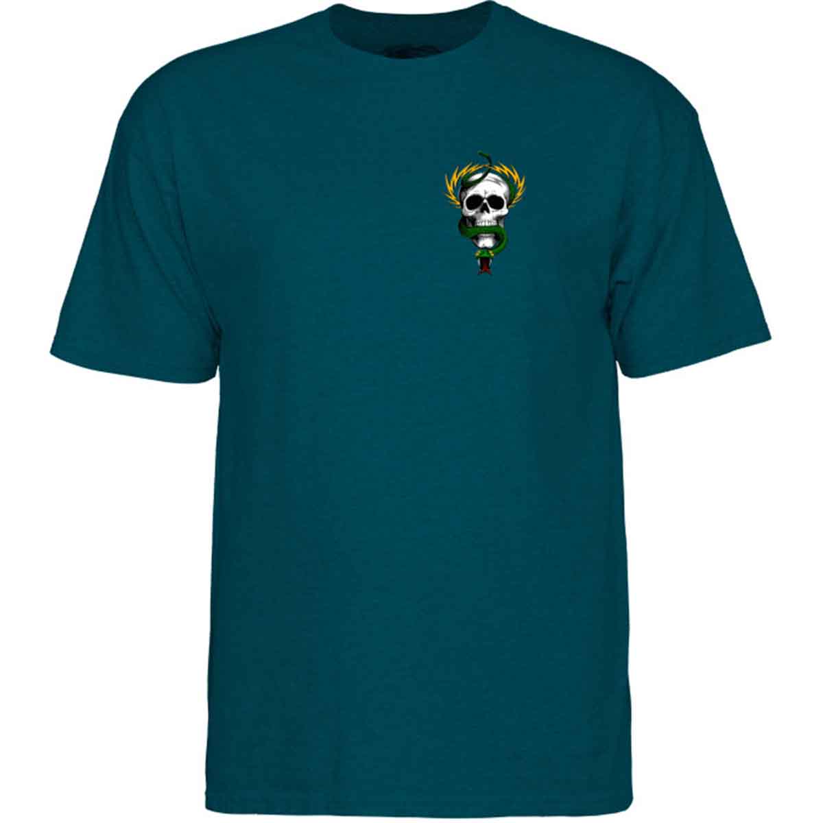 Powell Peralta McGill Skull & Snake Tee Midnight Teal Front