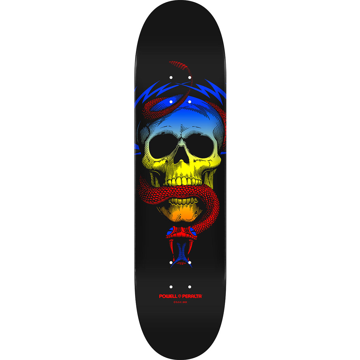 Powell Peralta Mike McGill Skull & Snake Yellow Fade 8.0 Skateboard Deck