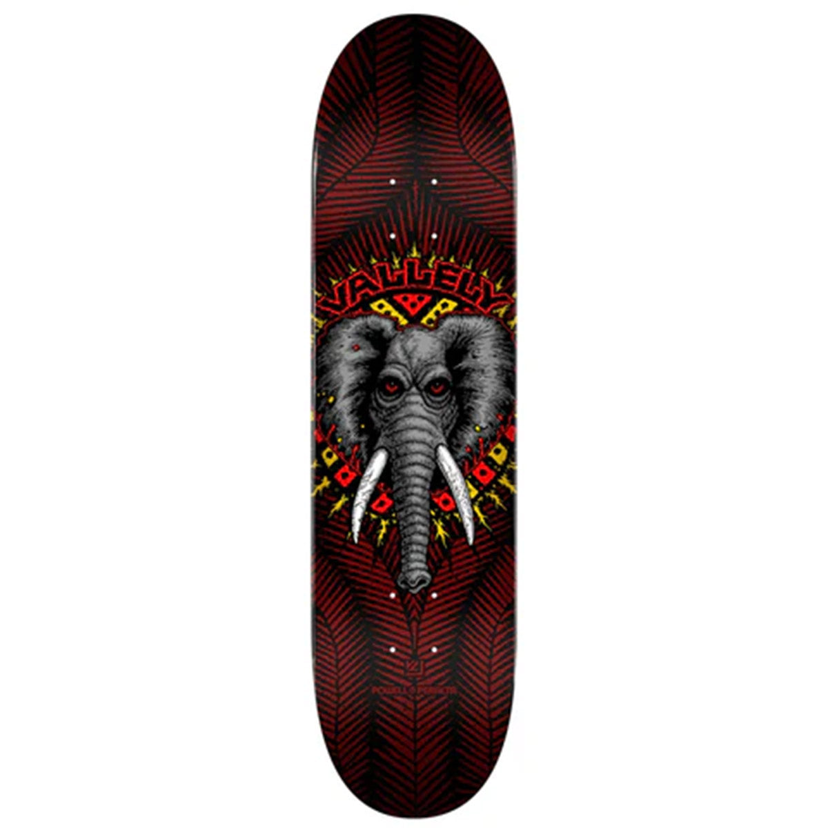 Powell Peralta Mike Vallely Burgundy 8.0 Skateboard Deck