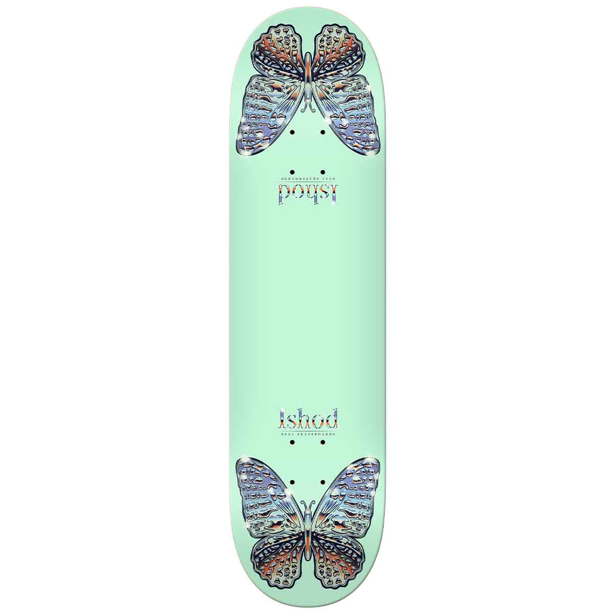 Real Ishod Wair Mariposa Chrome Twin 8.5 Skateboard Deck
