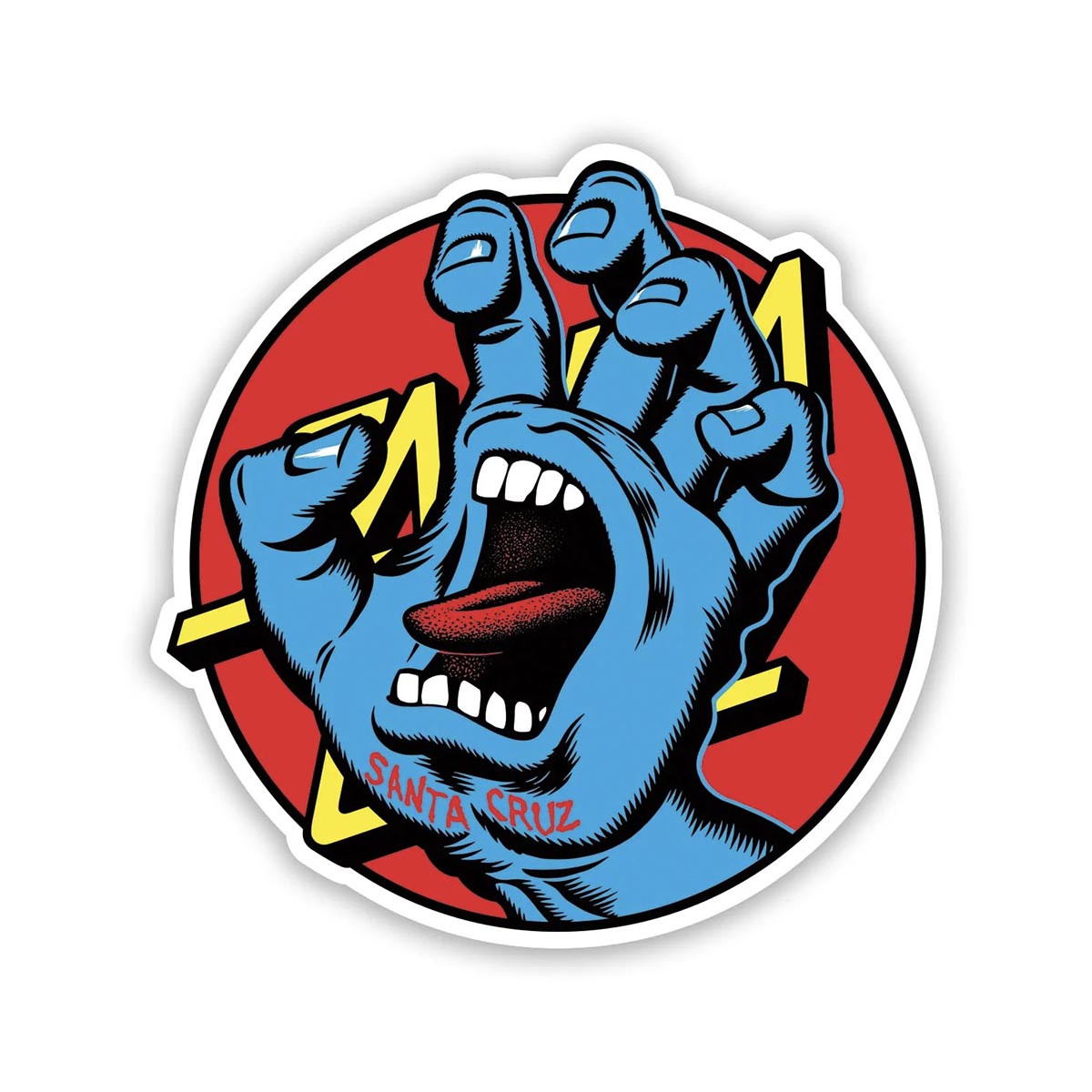 Santa Cruz Hand Dot 3.5" Sticker