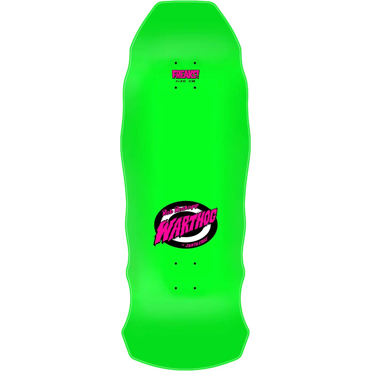 Santa Cruz Rob Roskopp Warthog Freaks 11.0 Skateboard Deck Top