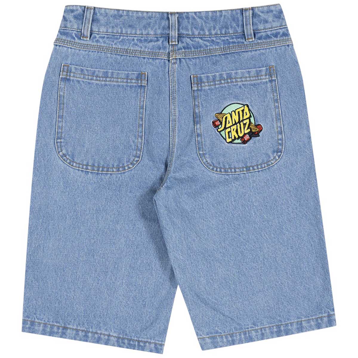 Santa Cruz Summer 76 Youth Shorts Mid Blue Back