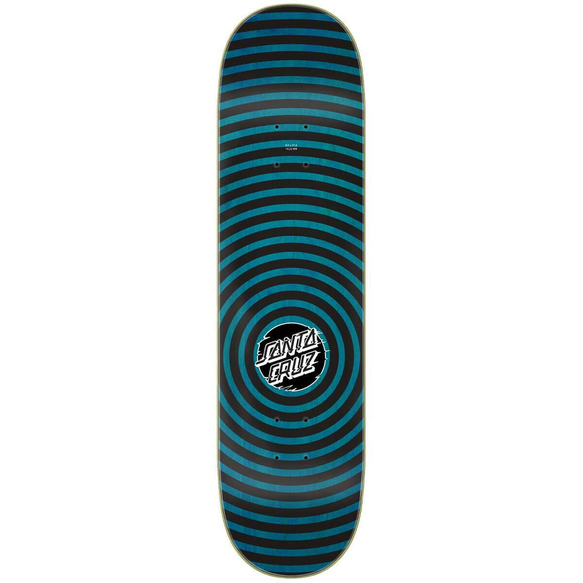 Santa Cruz - Vivid Multi Dot 8.0 Skateboard Deck.