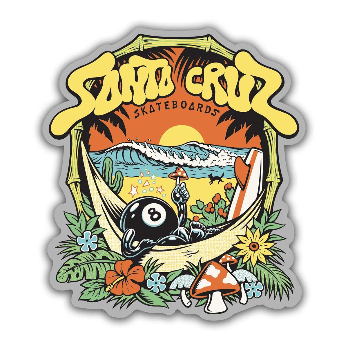 Santa Cruz Winkowski 8Baller Trip 5" Sticker