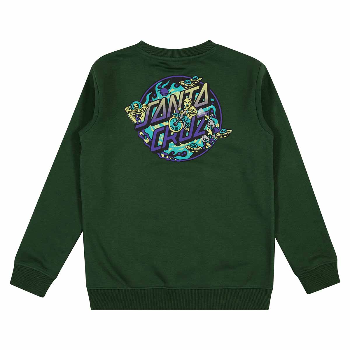 Santa Cruz Winkowski Dope Planet 2 Dot Youth Crew Dark Green Back