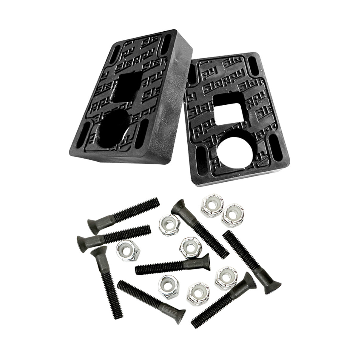 Slappy - Big Blocks 3/4 Risers with Hardware Black.