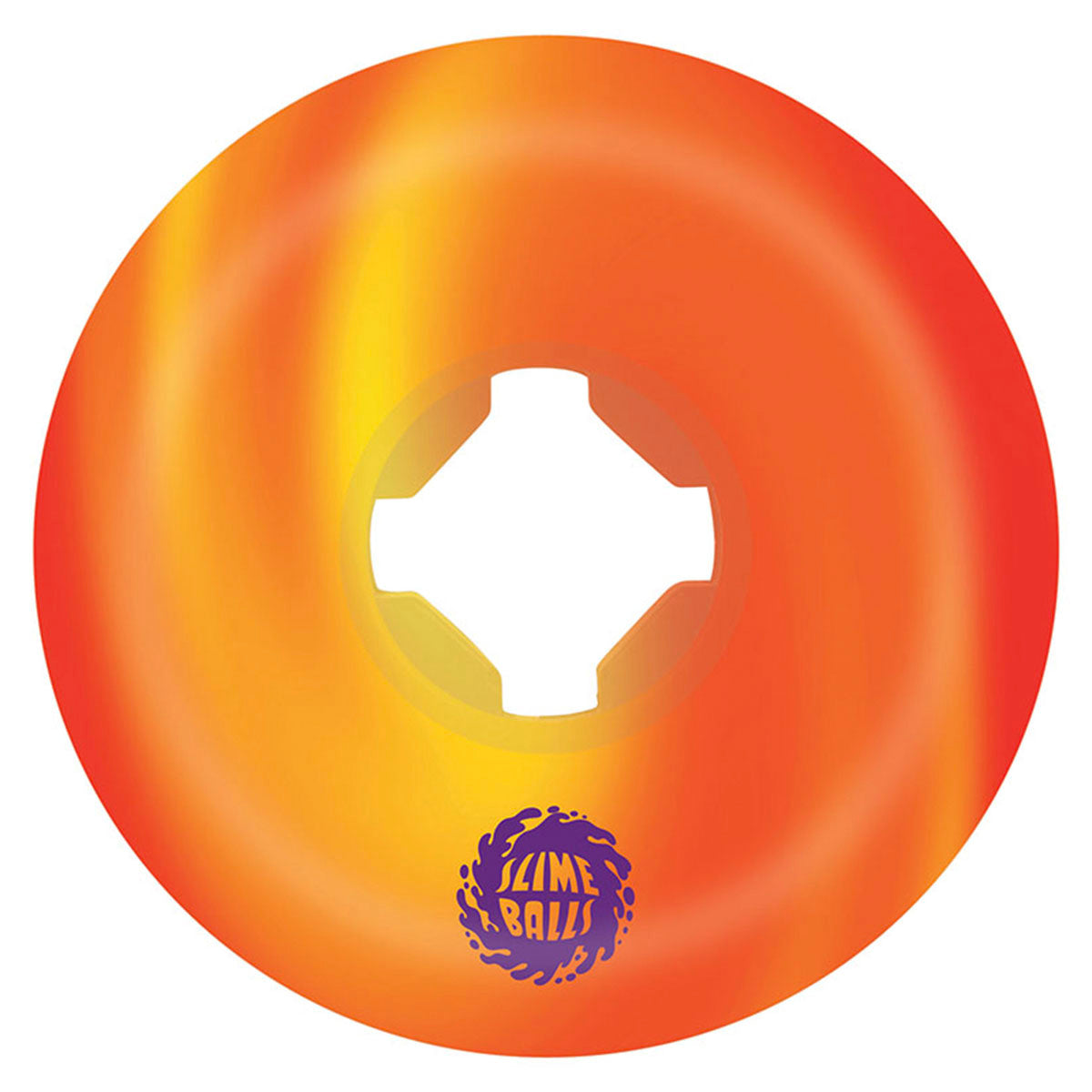 Slime Balls Brains Speed Balls Orange/Yellow Swirl 56MM 99A Skateboard Wheels